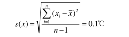 單次測(cè)量標(biāo)準(zhǔn)偏差